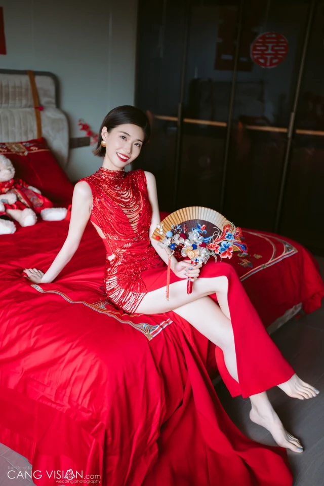 漂亮中式红色秀禾装新娘（一）